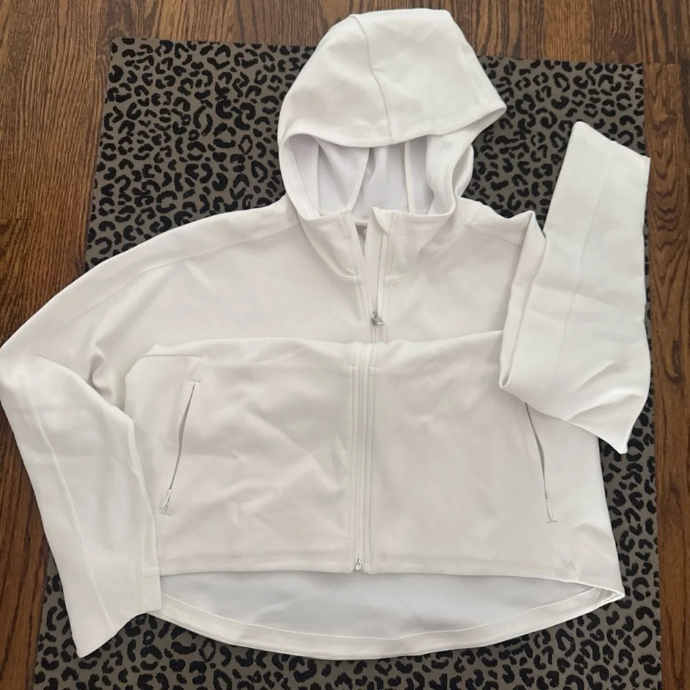 Athleta White Hooded Jacket - Picture 2 of 4